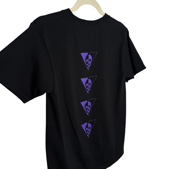 Cloak Occultis Aperta Black T-Shirt With Purple Graphic Print, S - Picture 4 of 7